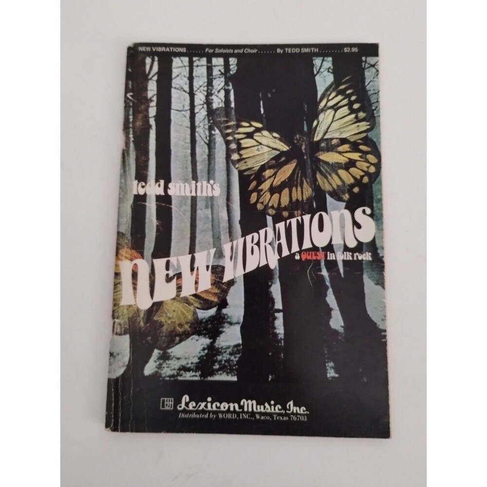 Vtg 1970 Songbook Tedd Smith's New Vibrations A Quest In Folk Rock Lexicon Music